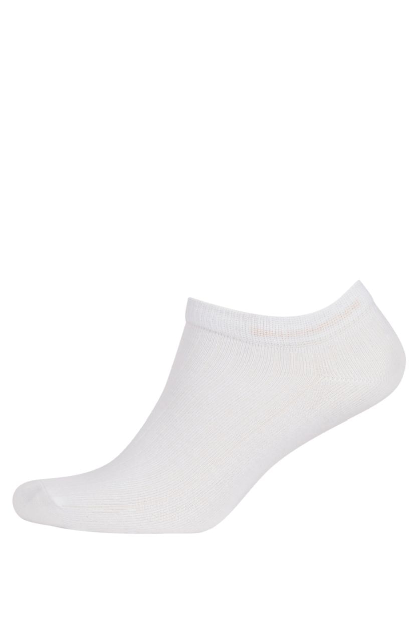 رجالي أبيض (000) شرابات قصير رجالي قطن أبيض بيزك - 5 قطع