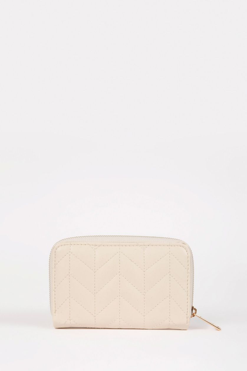 نساء بيج محفظة نسائي جلد صناعي مطرز