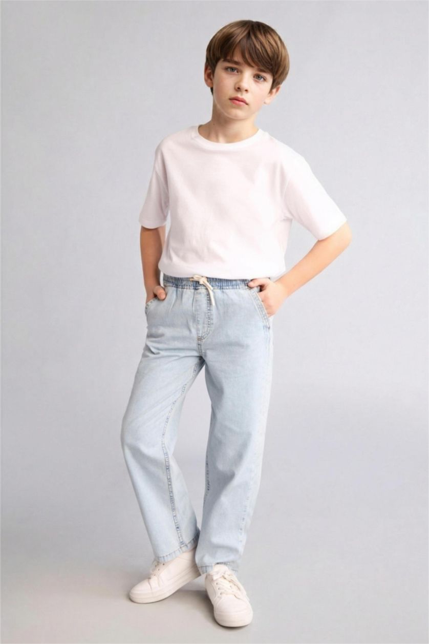 Young Boys - Teen Boys Light Blue Boy Straight Fit Straight Leg Jeans