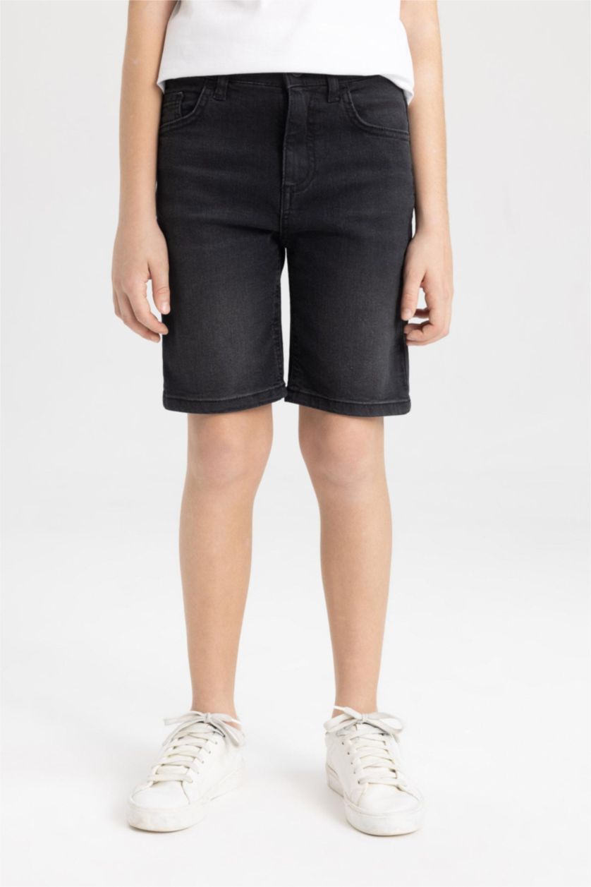 أولادي أسود شورت جينز اولادي