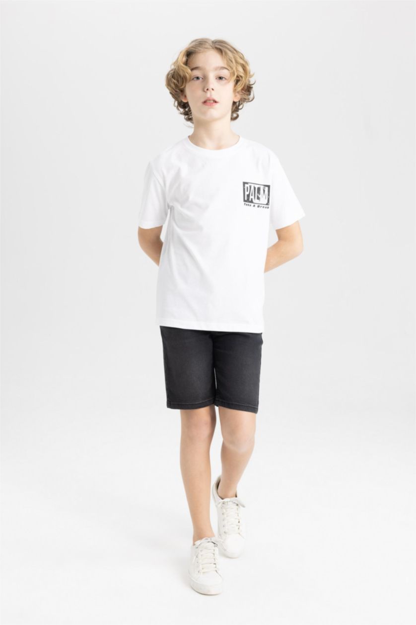 أولادي أسود شورت جينز اولادي