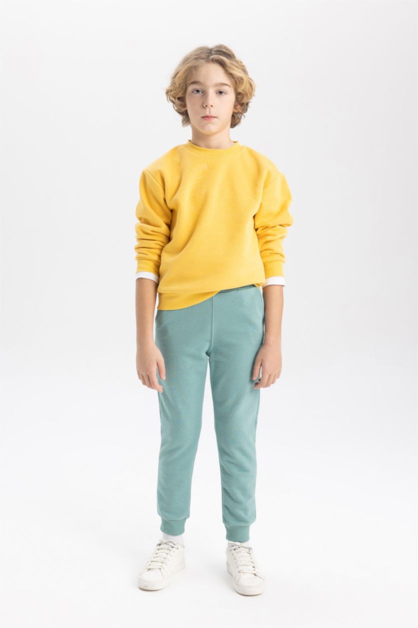 BOYS & TEENS Light Green Boy Jogger Sweatpants