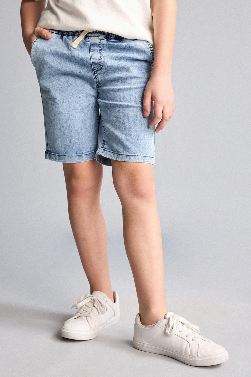 BOYS & TEENS Light Blue Boy 100% Cotton Denim Shorts
