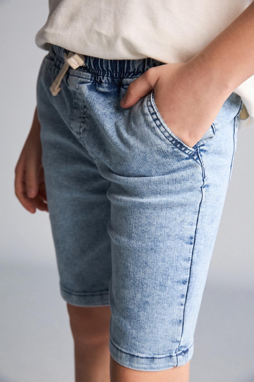 BOYS & TEENS Light Blue Boy 100% Cotton Denim Shorts