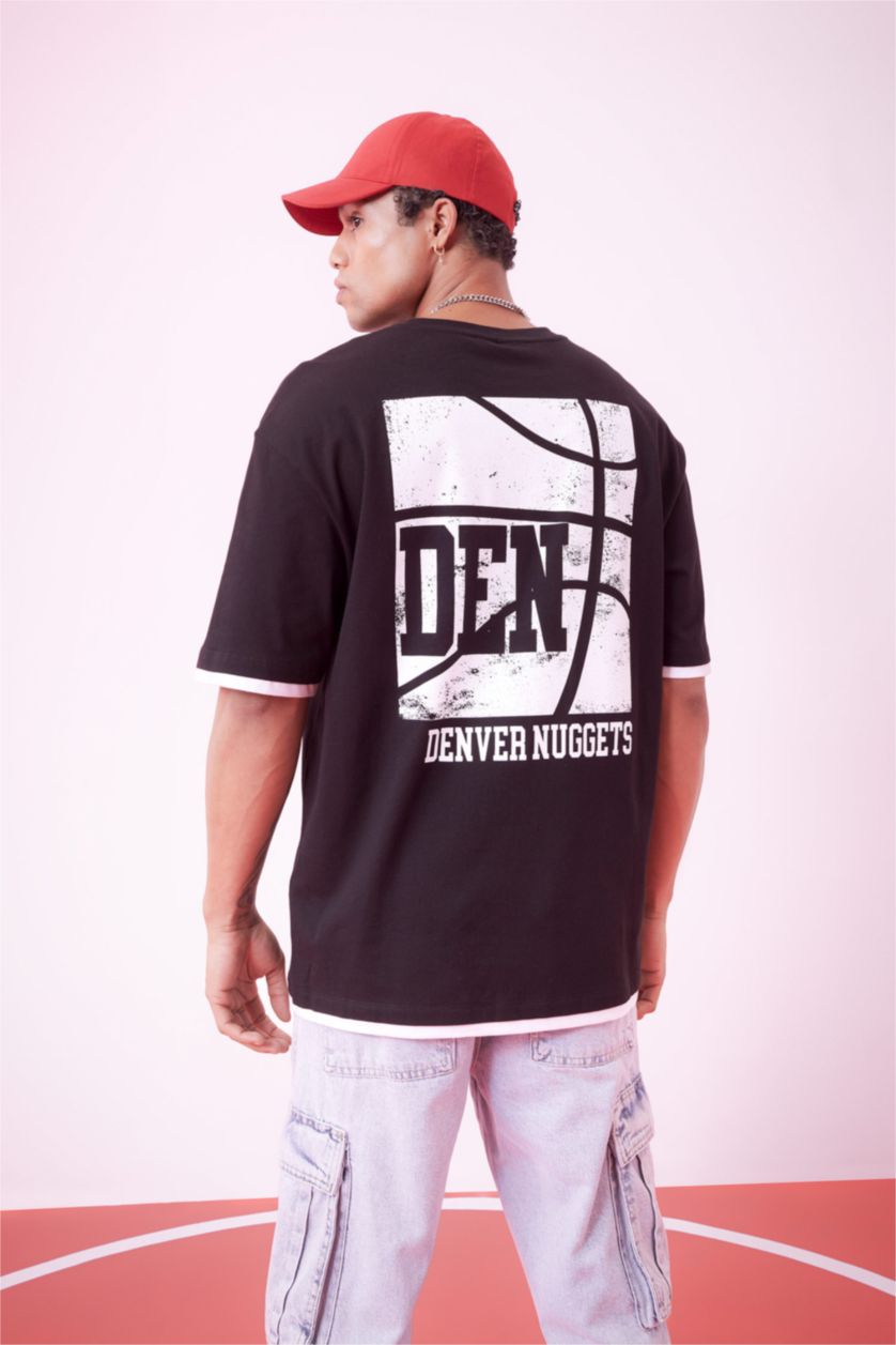 Men Black Oversize Fit Short Sleeve T-Shirt