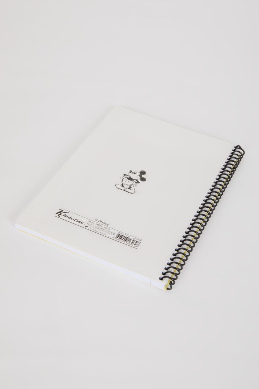 بناتي أبيض (000) دفتر مذكرات 16;5x22;5 سم مخطط من ميكي ماوس