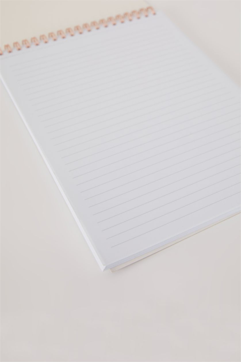 نساء كحلي دفتر ملاحظات 17x24 سم مخطط بنقشة الزهور