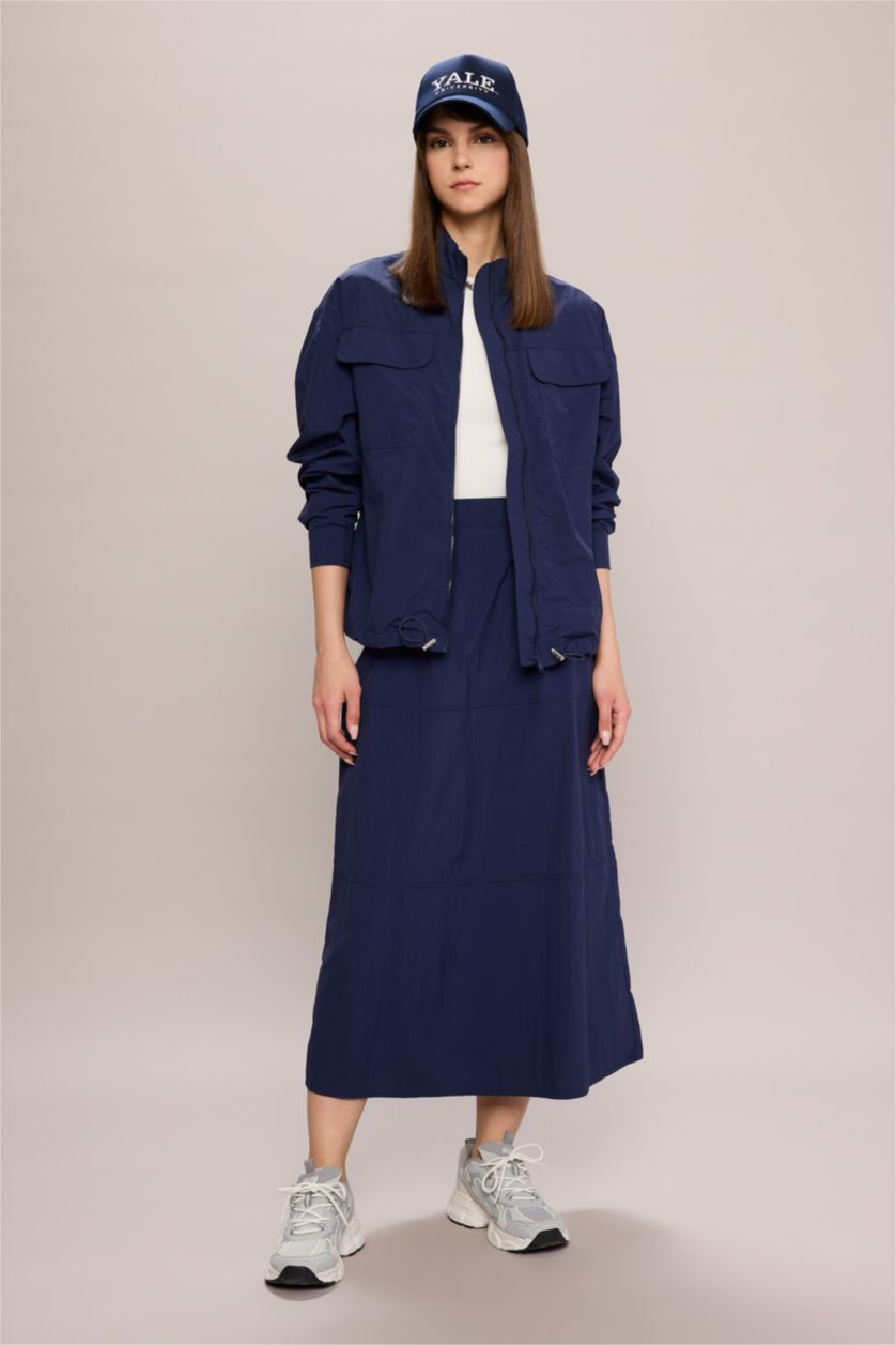 Woman NAVY Parachute Skirt