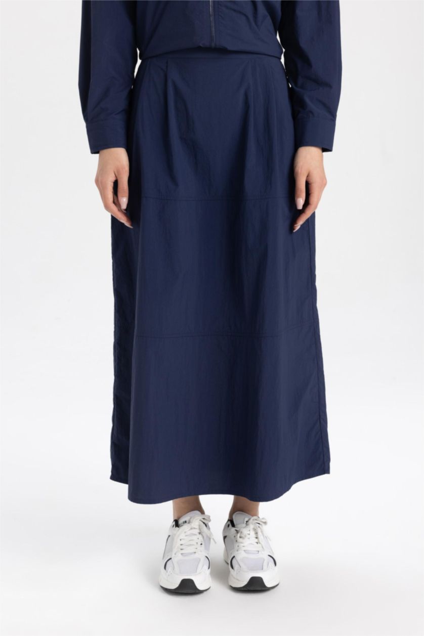 Woman NAVY Parachute Skirt