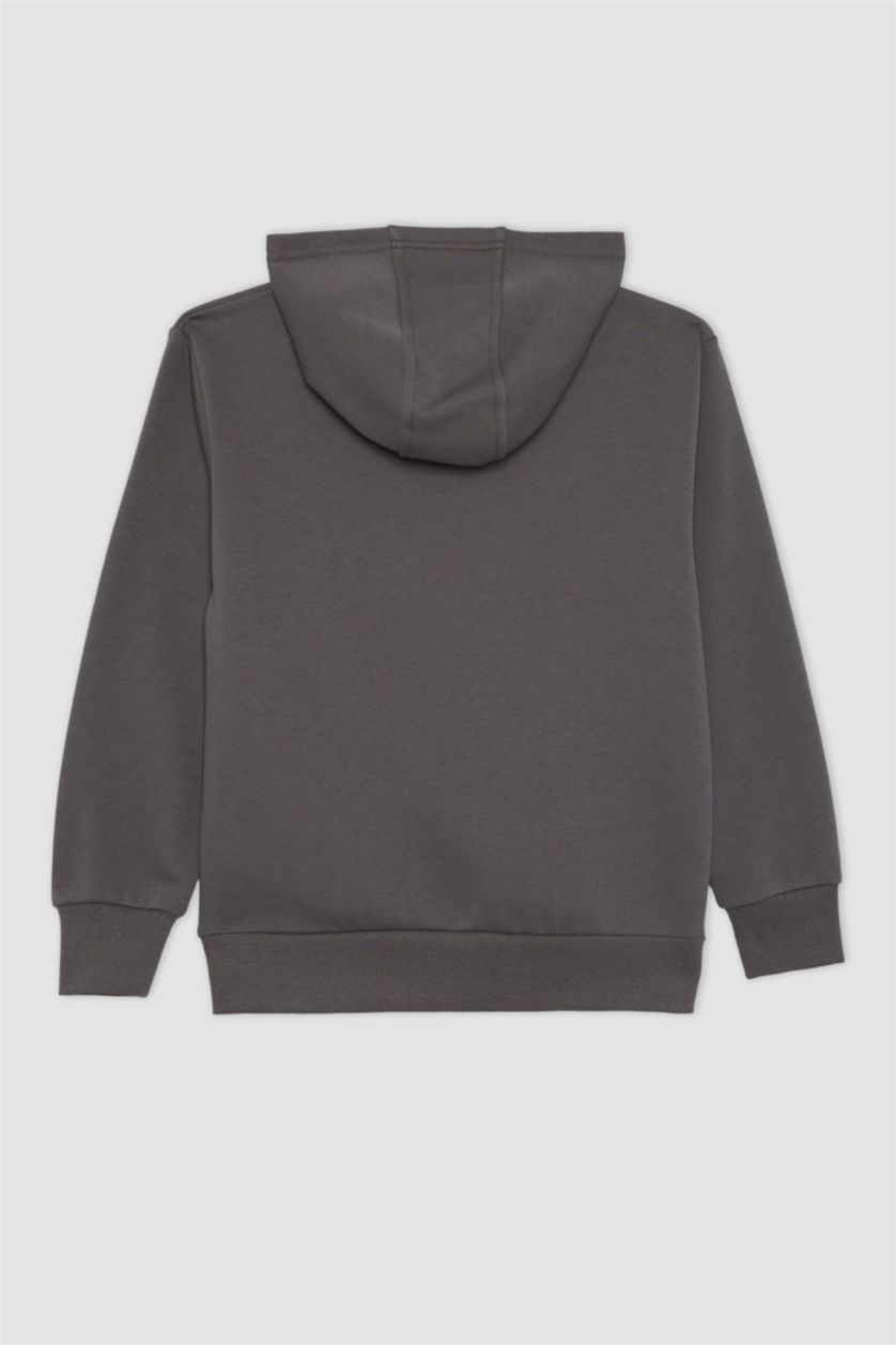 أولاد أنثرا سويت شيرت ولادي قصة عادية بغطاء للرأس