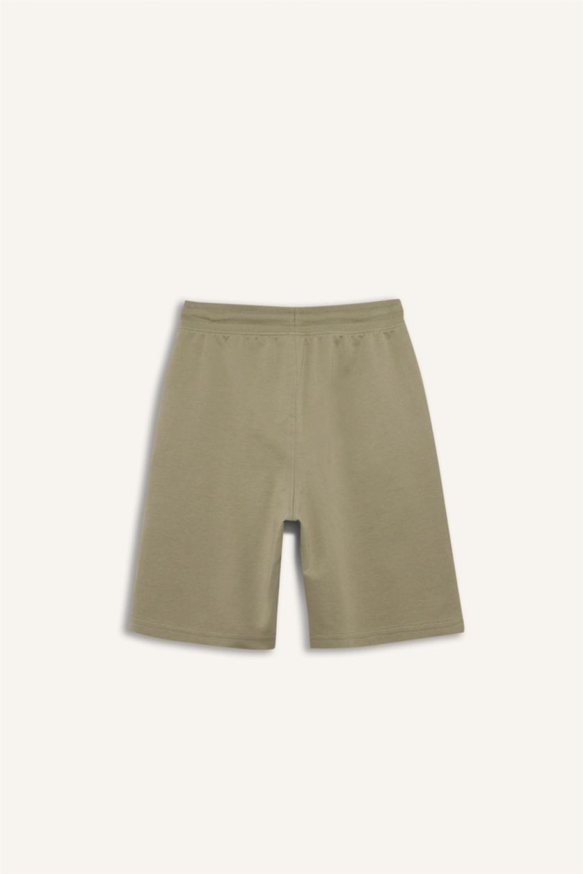 Мальчики и подростки Зеленый Шорты стандартного кроя из тонкой ткани для мальчиков
