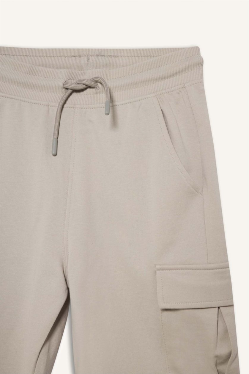 Boys & Teens Light Grey Regular Fit Shorts