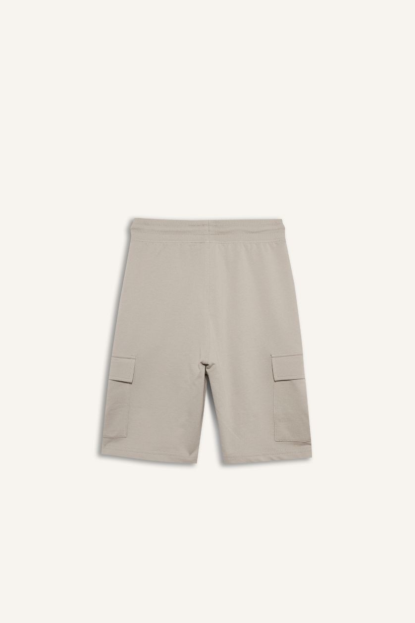 Boys & Teens Light Grey Regular Fit Shorts