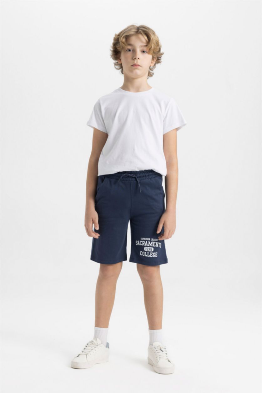 Boys & Teens NAVY Boy Printed Shorts