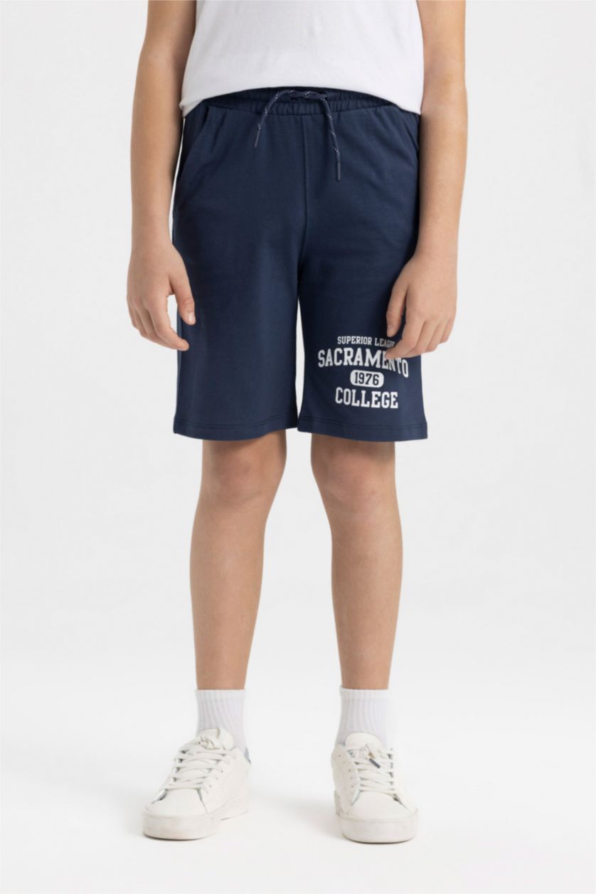 Boys & Teens NAVY Boy Printed Shorts