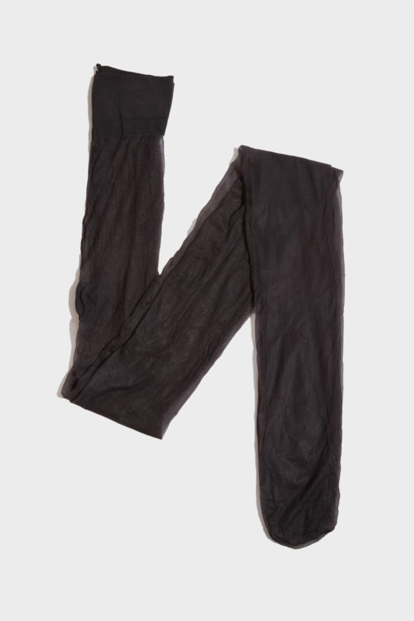 Kadın Koyu Antrasit Külotlu Çorap