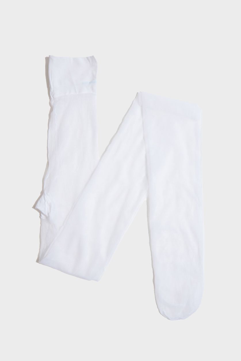 FEMME Blanc Chaussettes collants Blancs pour femme - 5 deniers