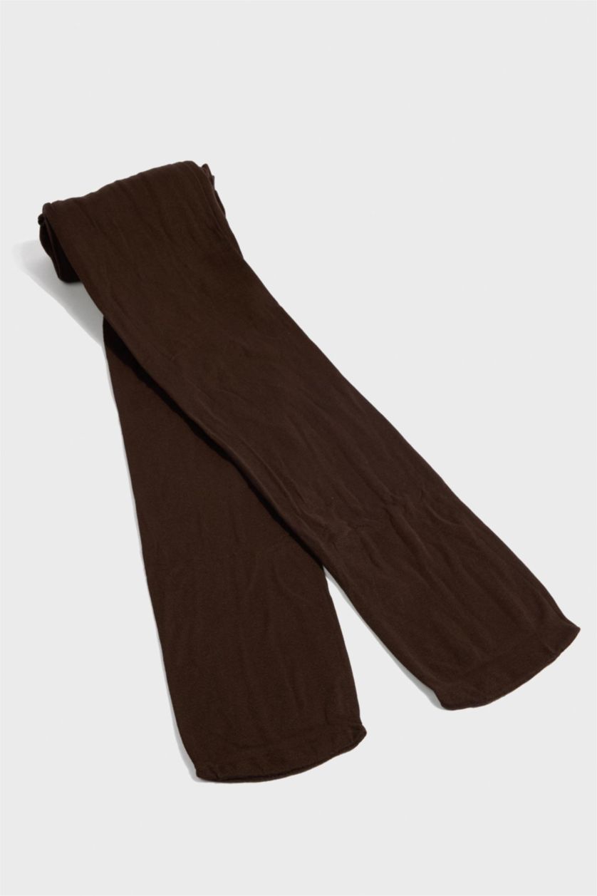 Kadın Koyu Kahve Kadın Basıc Düz 40 Denye Külotlu Çorap