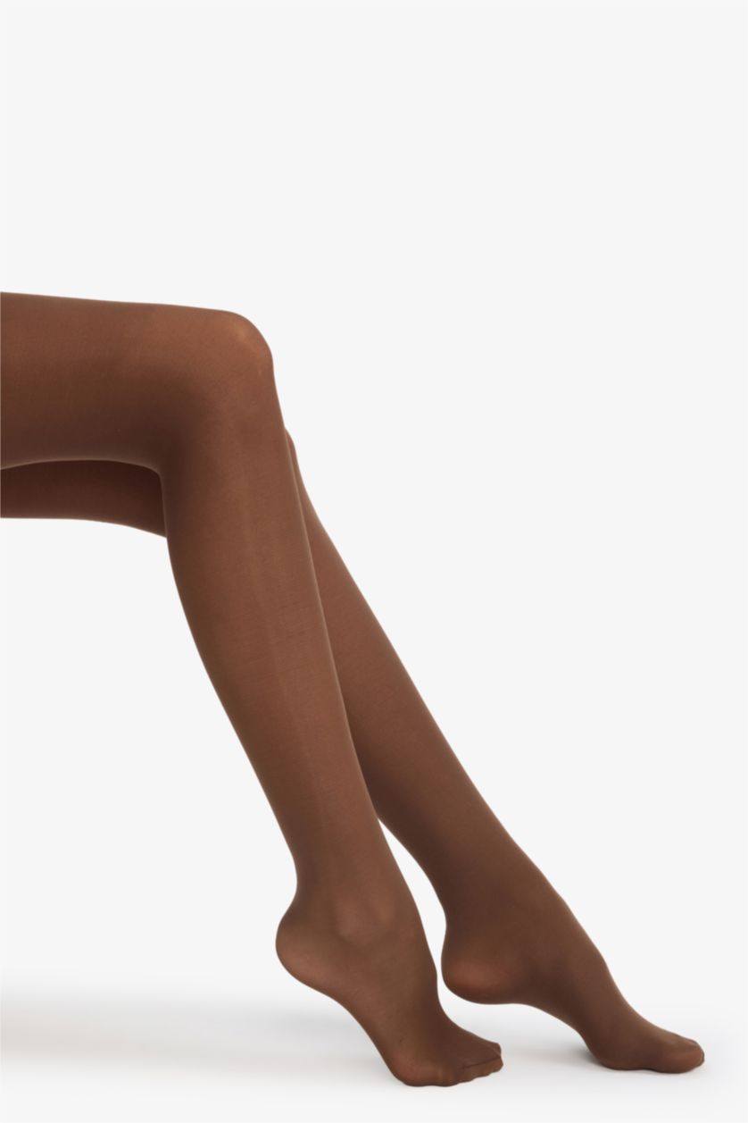 Kadın Açık Kahve Külotlu Çorap