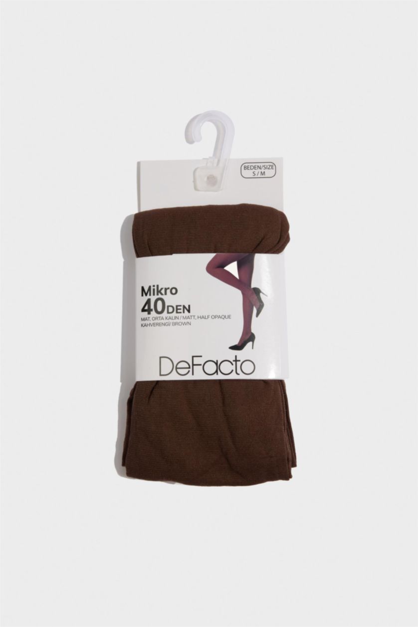 Kadın Açık Kahve Külotlu Çorap