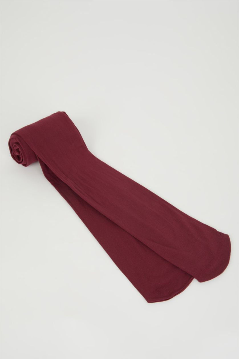 Kadın Bordo 40 Den Kadın Külotlu Çorap