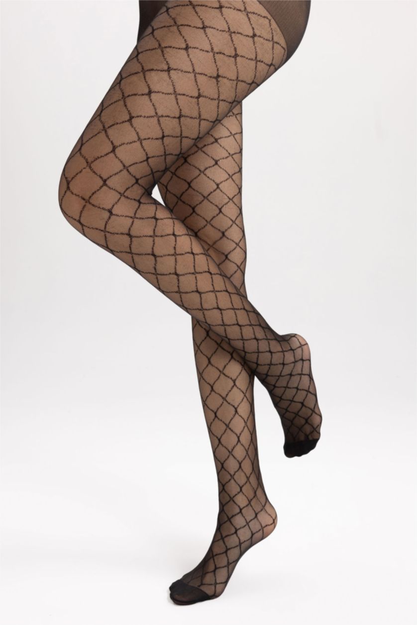 Kadın Siyah Külotlu Çorap