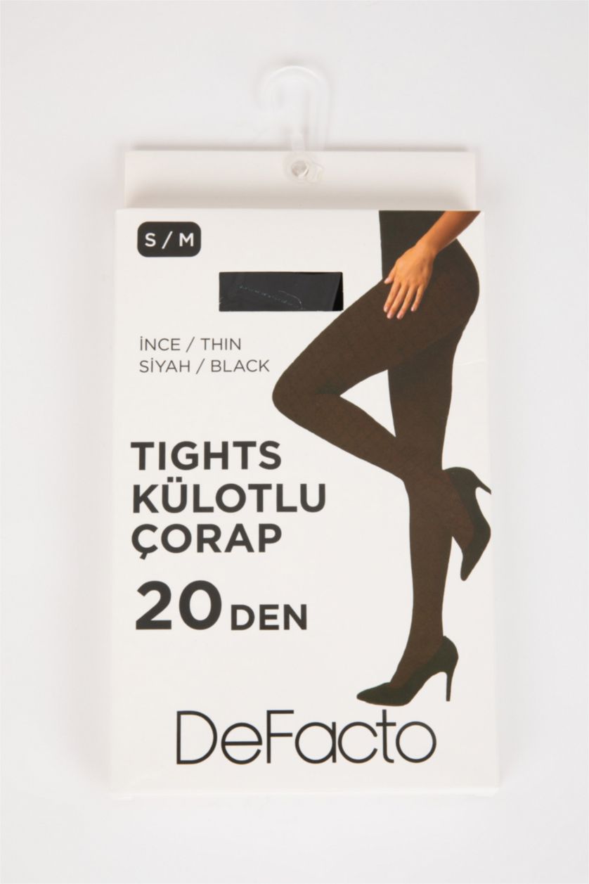 Kadın Siyah Külotlu Çorap