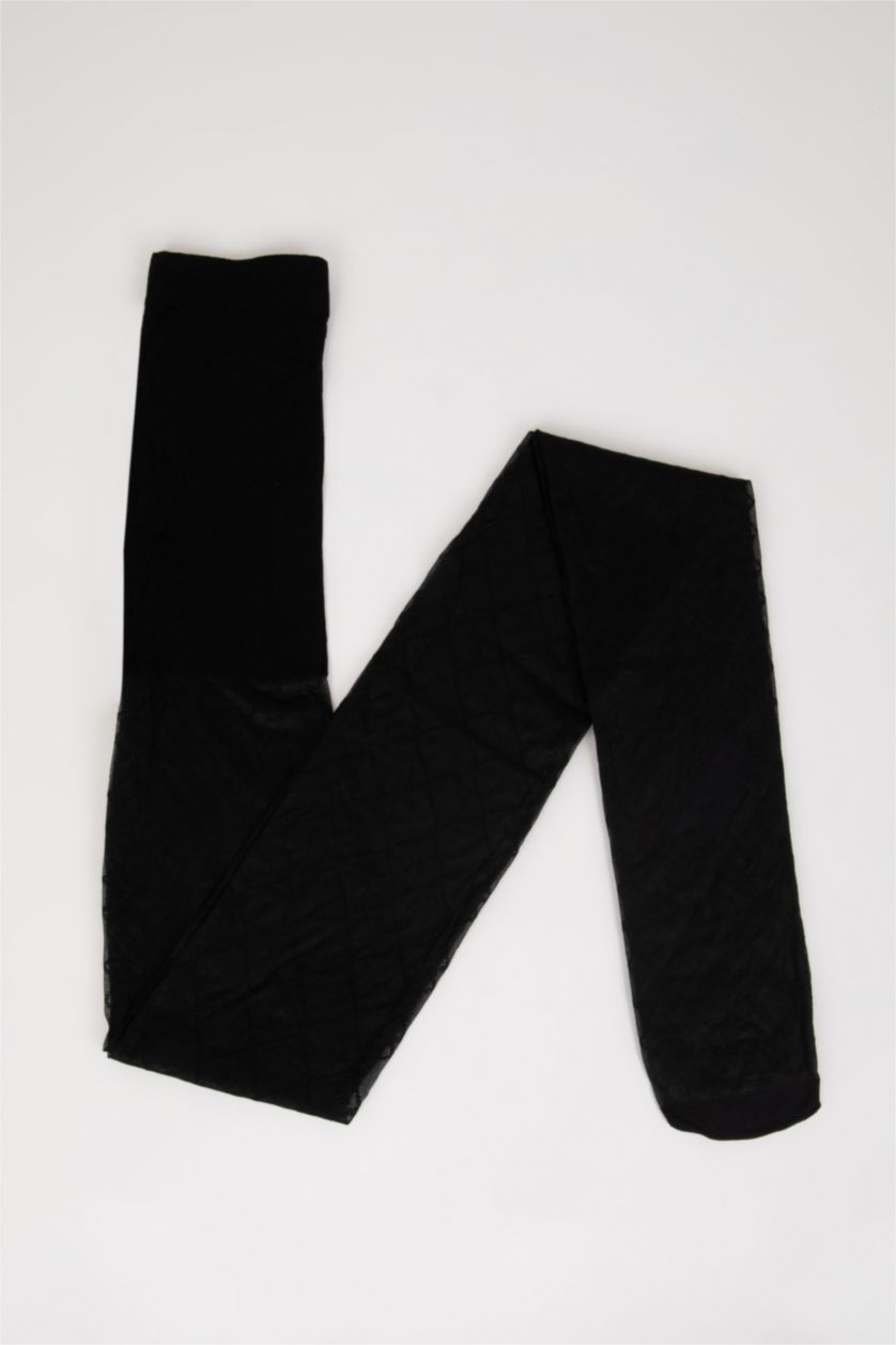 Kadın Siyah Külotlu Çorap