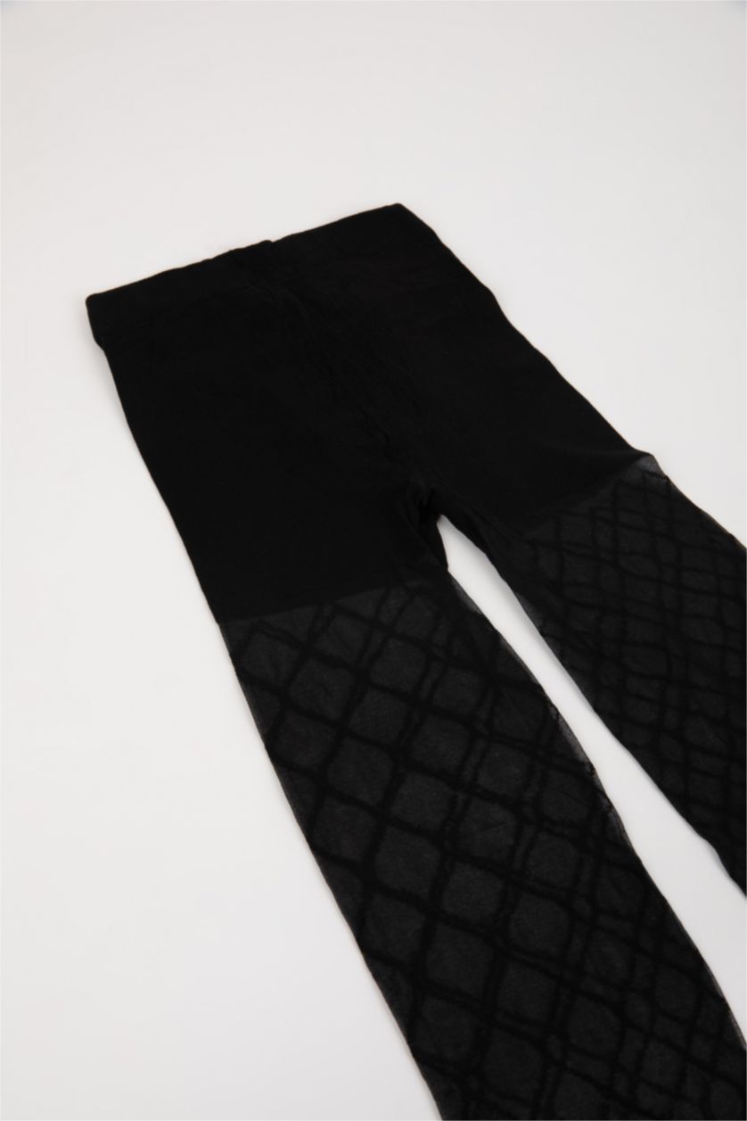 Kadın Siyah Külotlu Çorap