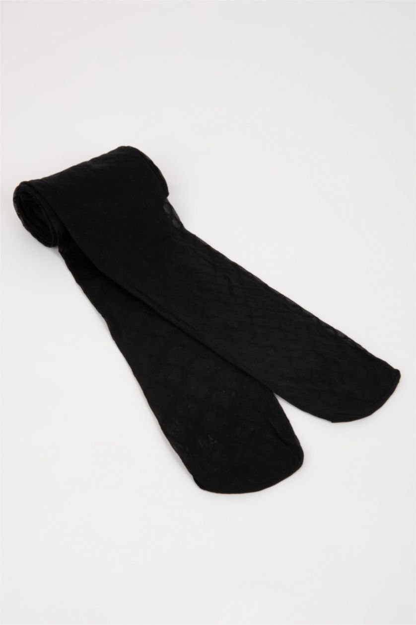 Kadın Siyah Külotlu Çorap
