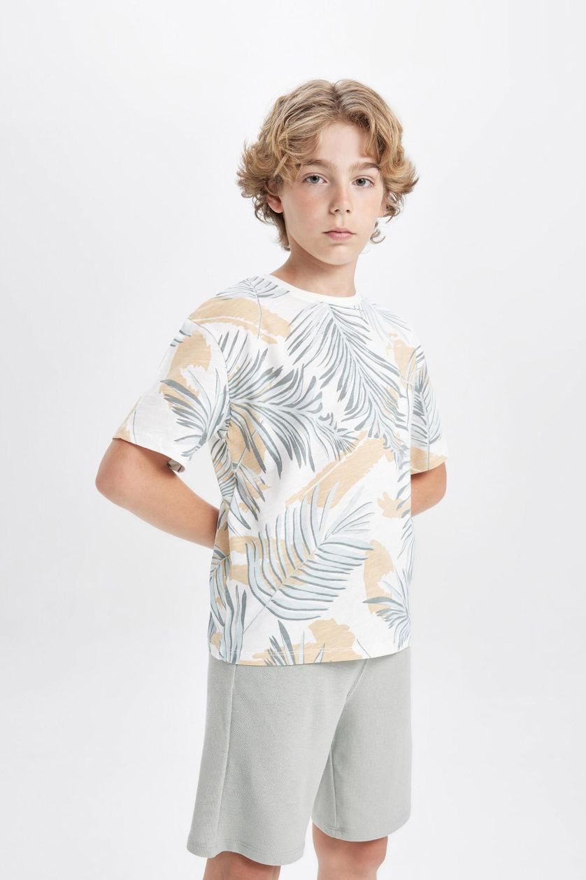 Boys & Teens Light Green Boy Basic Pique Shorts