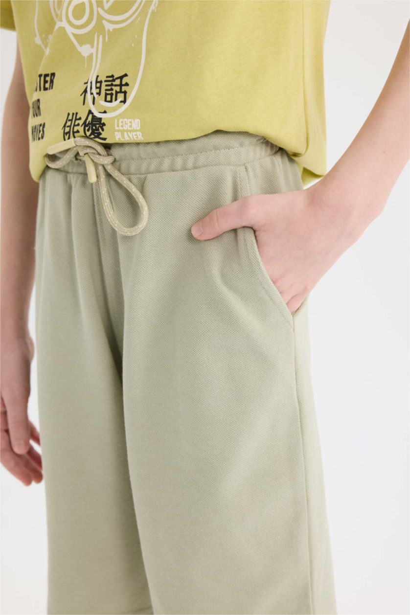 Ұлдар Және Жасөспірімдер Жеңіл хаки Ұлдарға қалыпты пішім Шолақ шалбар