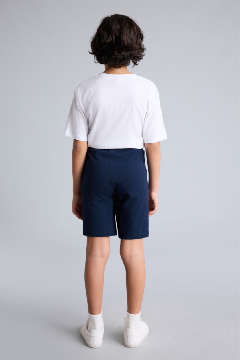 Erkek Çocuk - Genç Erkek Lacivert Pike Şort Erkek Çocuk