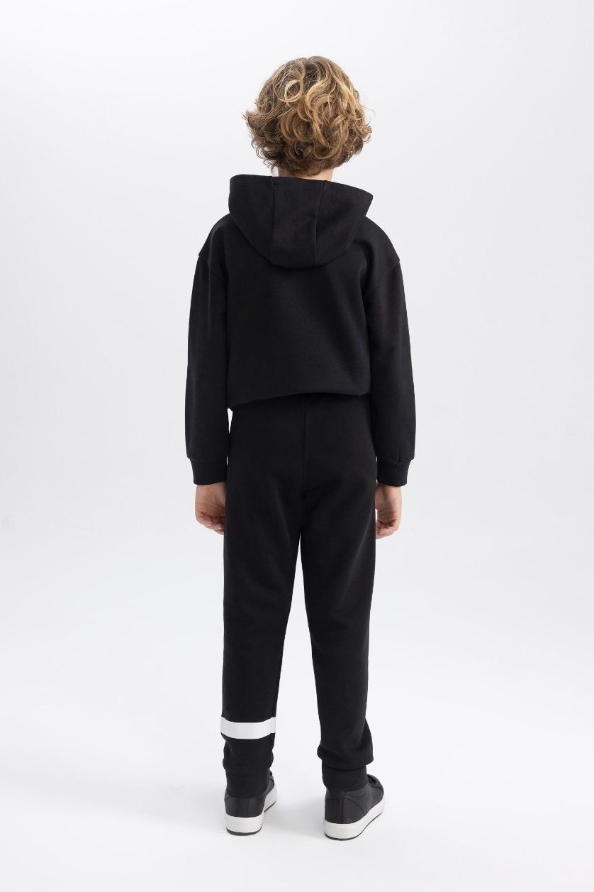 أولادي أسود بنطلون سويت بانتس اولادي تقيل قصة عادية بأستك من تحت