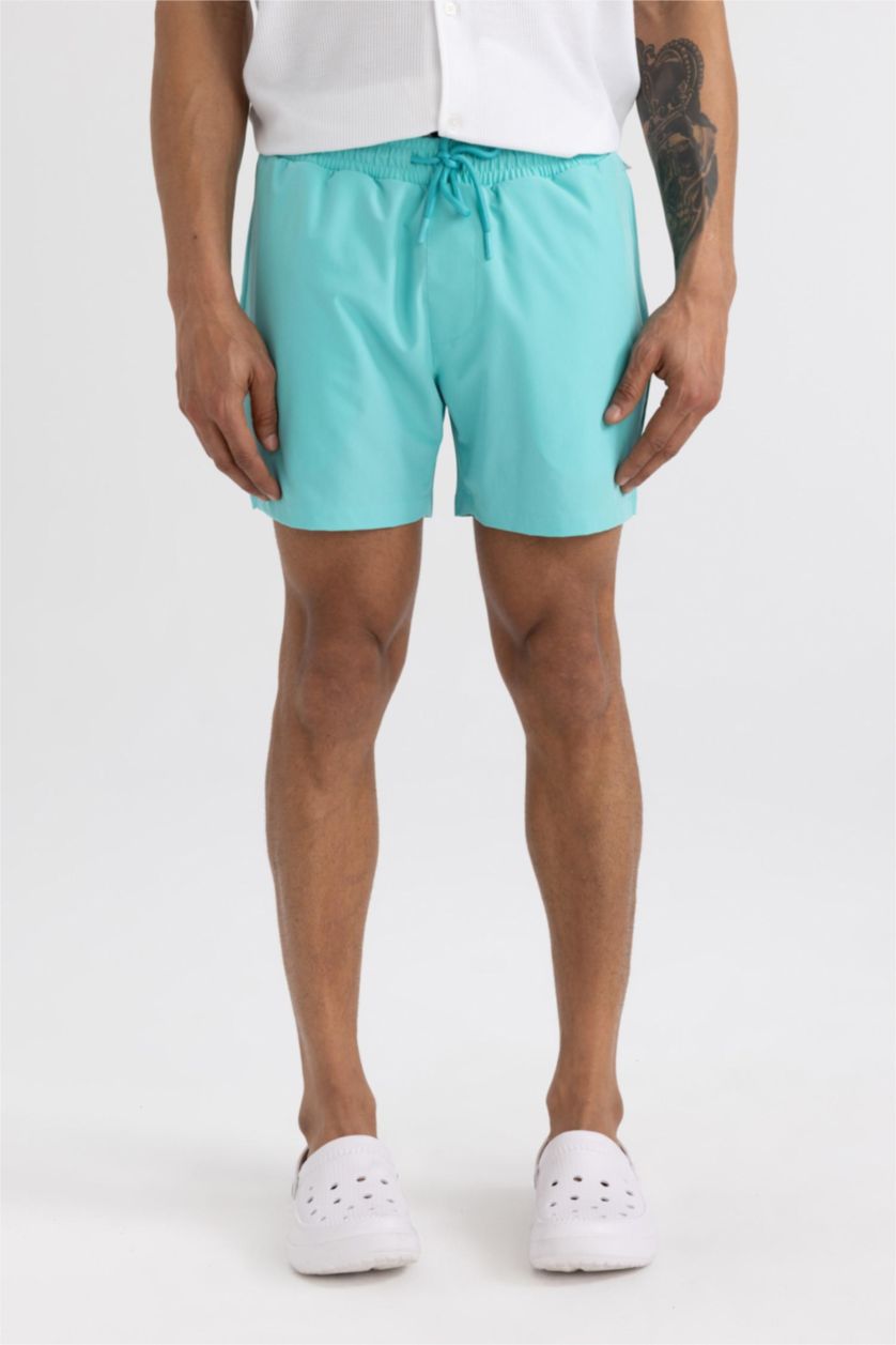 Erkek Deniz Mavisi Kısa Boy