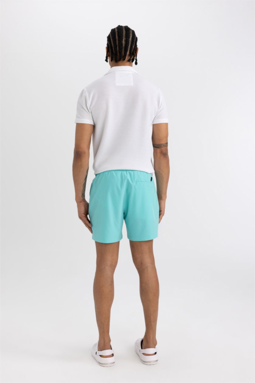 Erkek Deniz Mavisi Kısa Boy