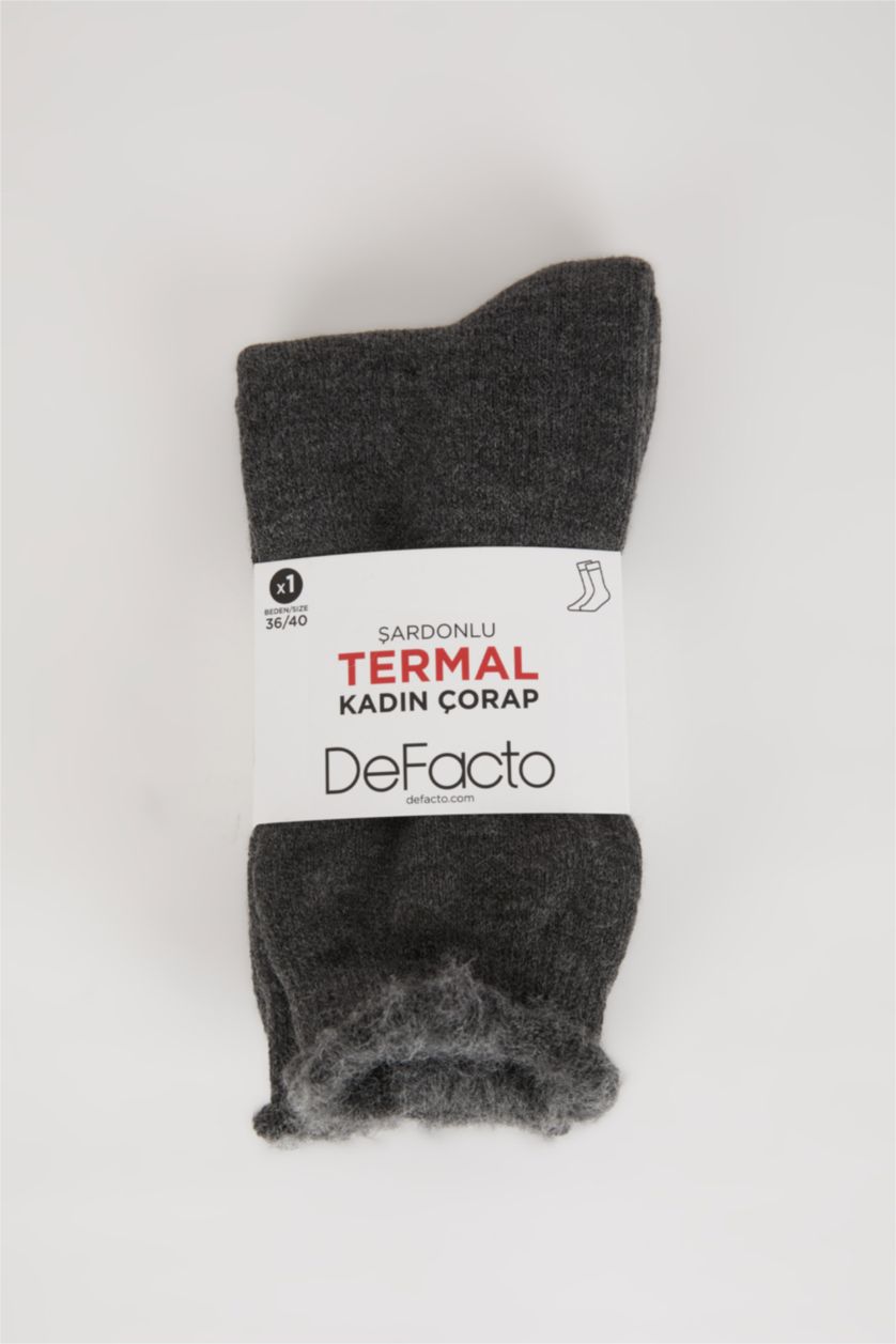 Woman Grey Melange Thermal