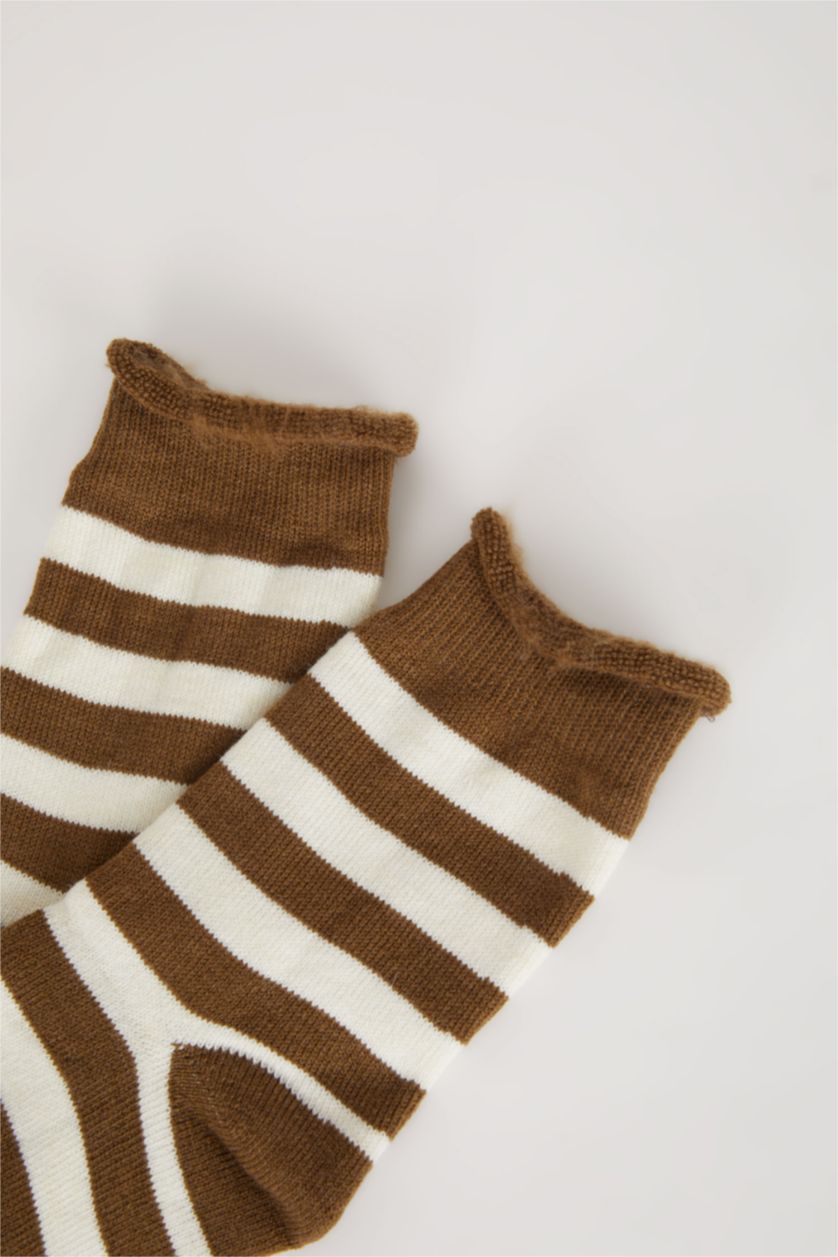 Kadın Koyu Kahve Termal Termal Çorap