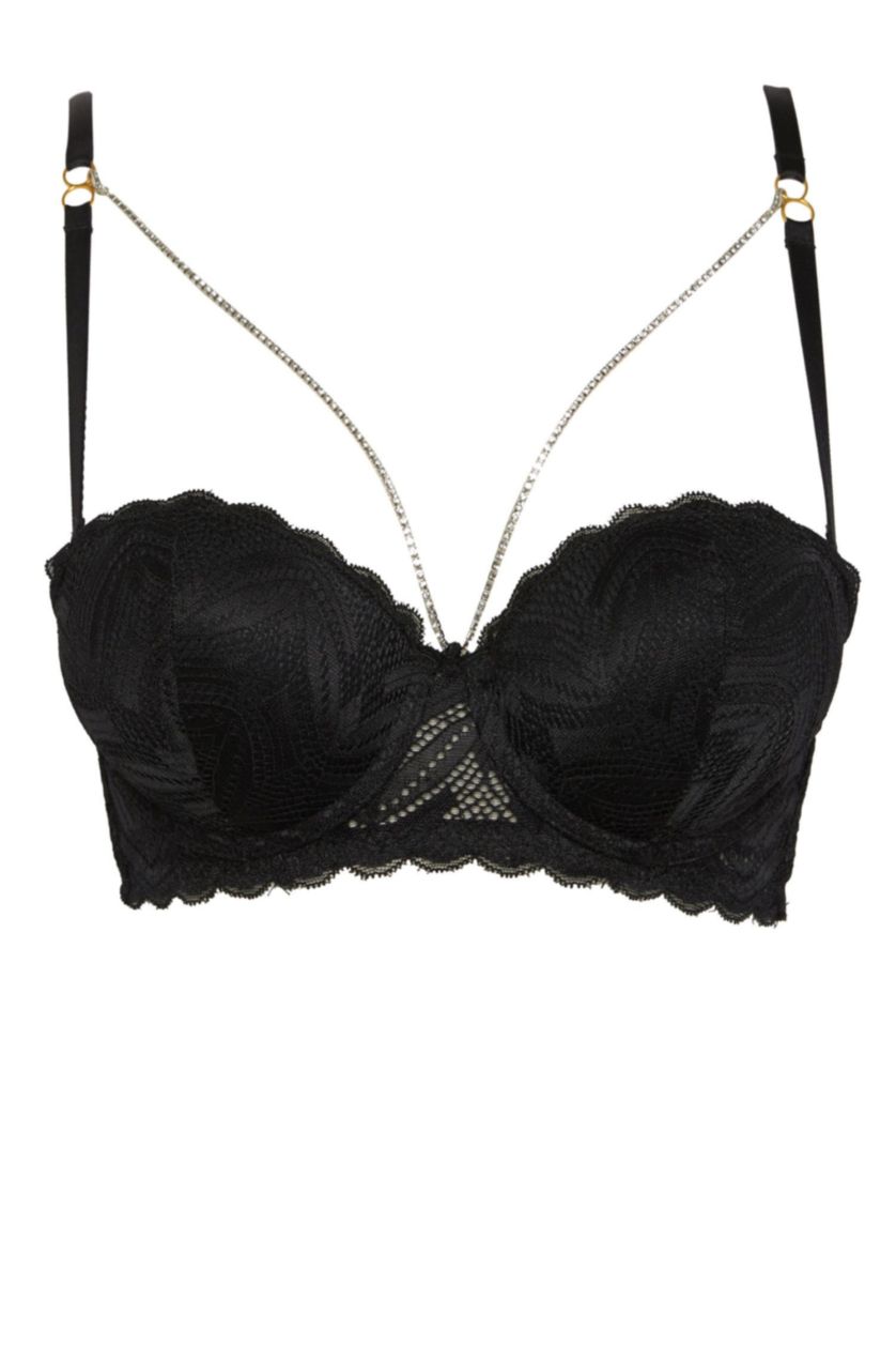 WOMAN Black Fall in Love Full Lace Maximiser Bra
