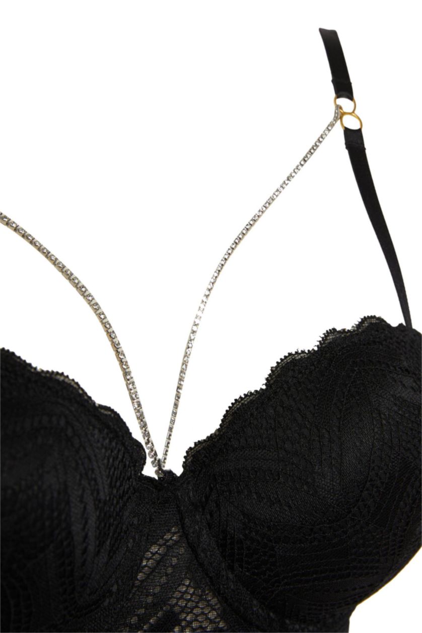 WOMAN Black Fall in Love Full Lace Maximiser Bra