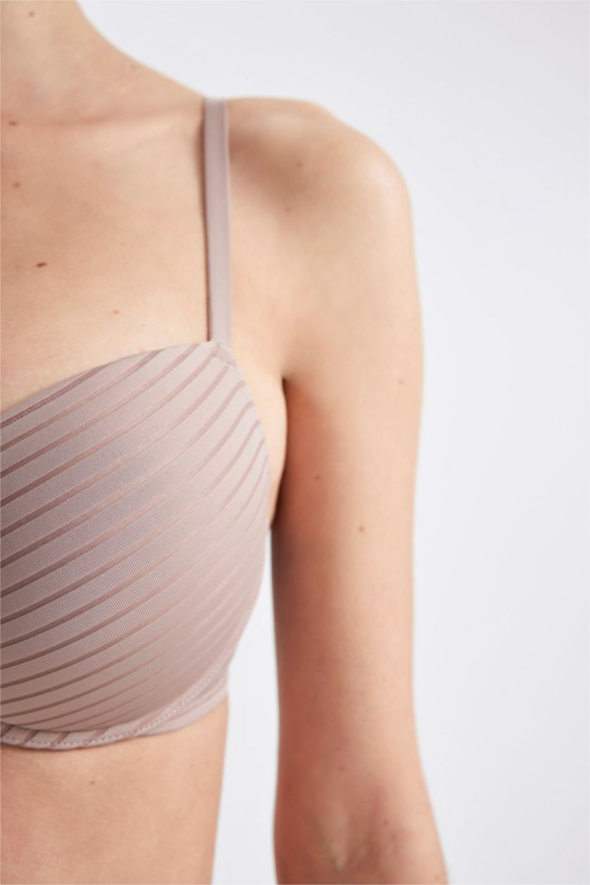 FEMME Beige Soutien-Gorge à armatures demi-Rembourré de Fall In Love