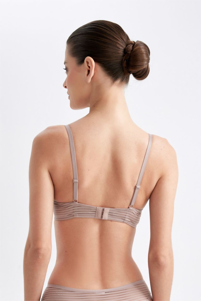 FEMME Beige Soutien-Gorge à armatures demi-Rembourré de Fall In Love