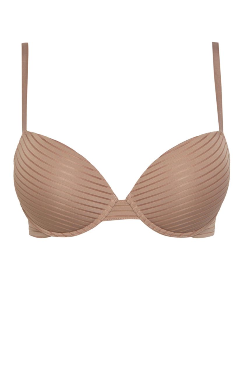 FEMME Beige Soutien-Gorge à armatures demi-Rembourré de Fall In Love