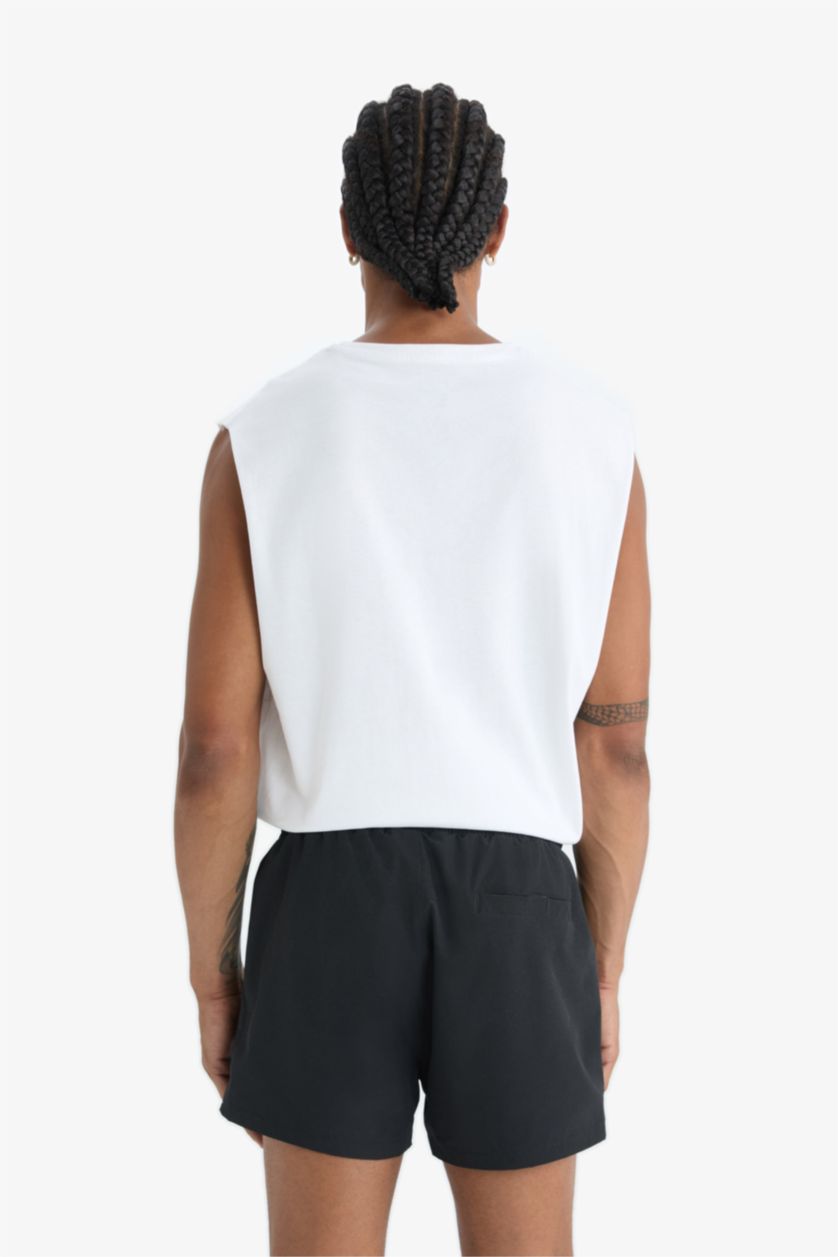 رجالي أسود شورت بحر قصير رياضي آندي من DeFactoFit