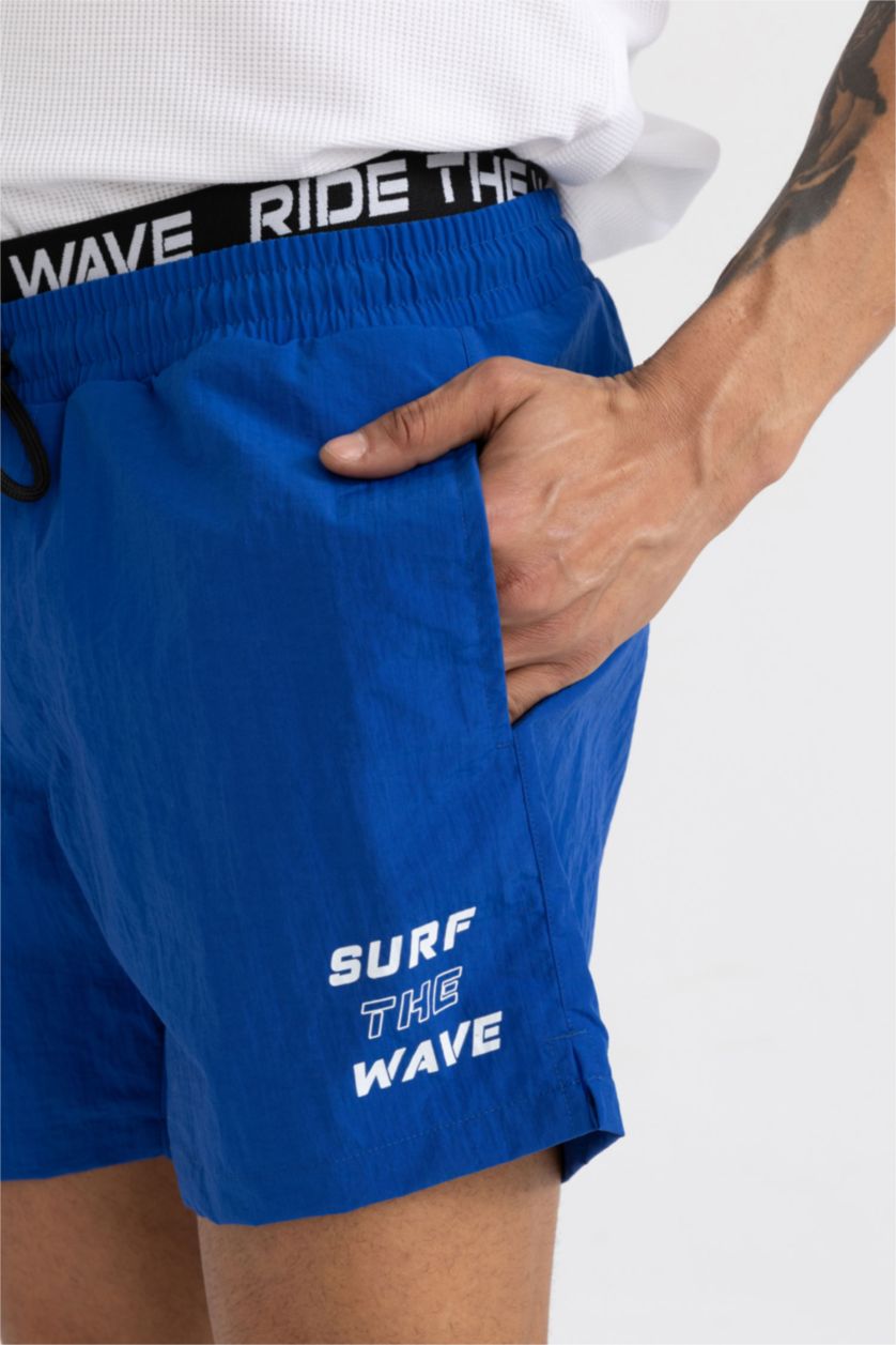 MAN Royal DeFactoFit Printed Short Swim Shorts