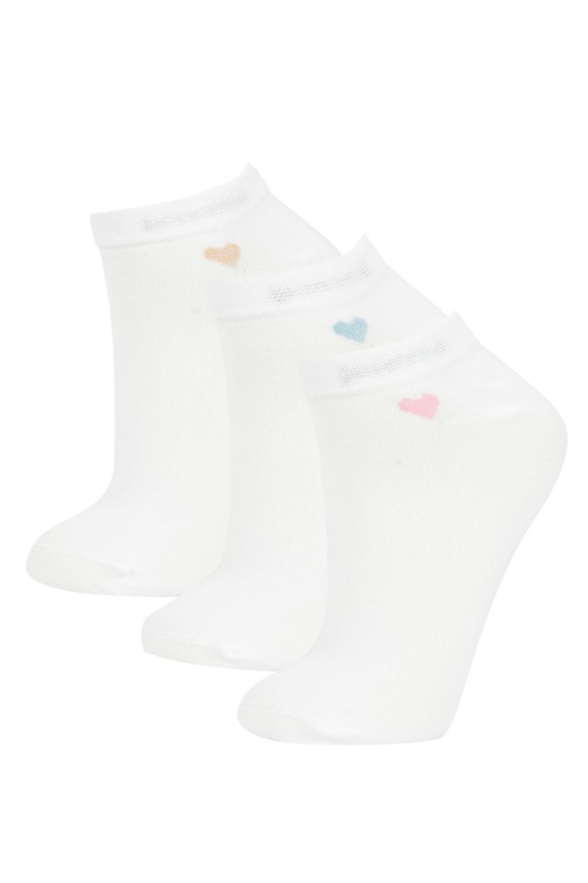 FEMME Blanc Chaussettes courtes en Bambou pour Femme - 3 Paires