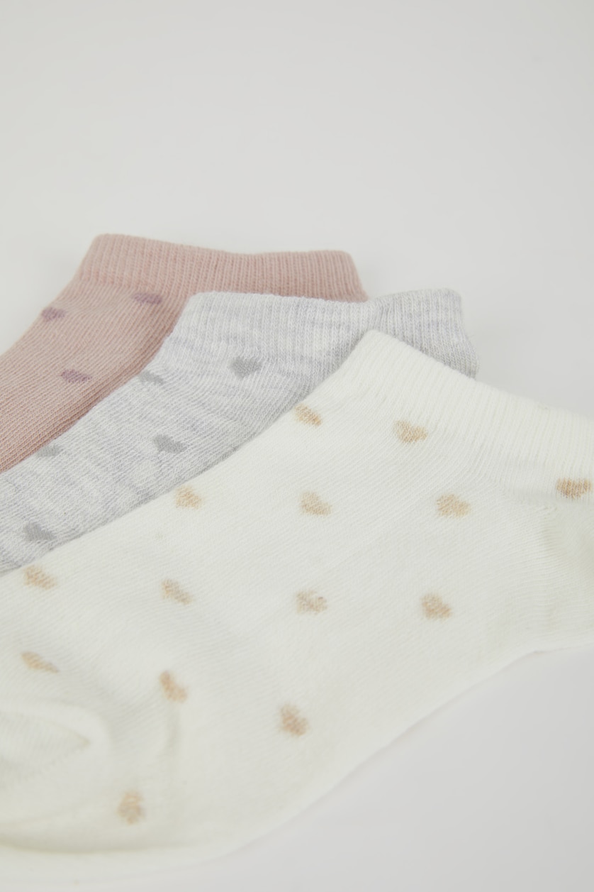 Женщины Разноцветный 3 piece Cotton Short Socks