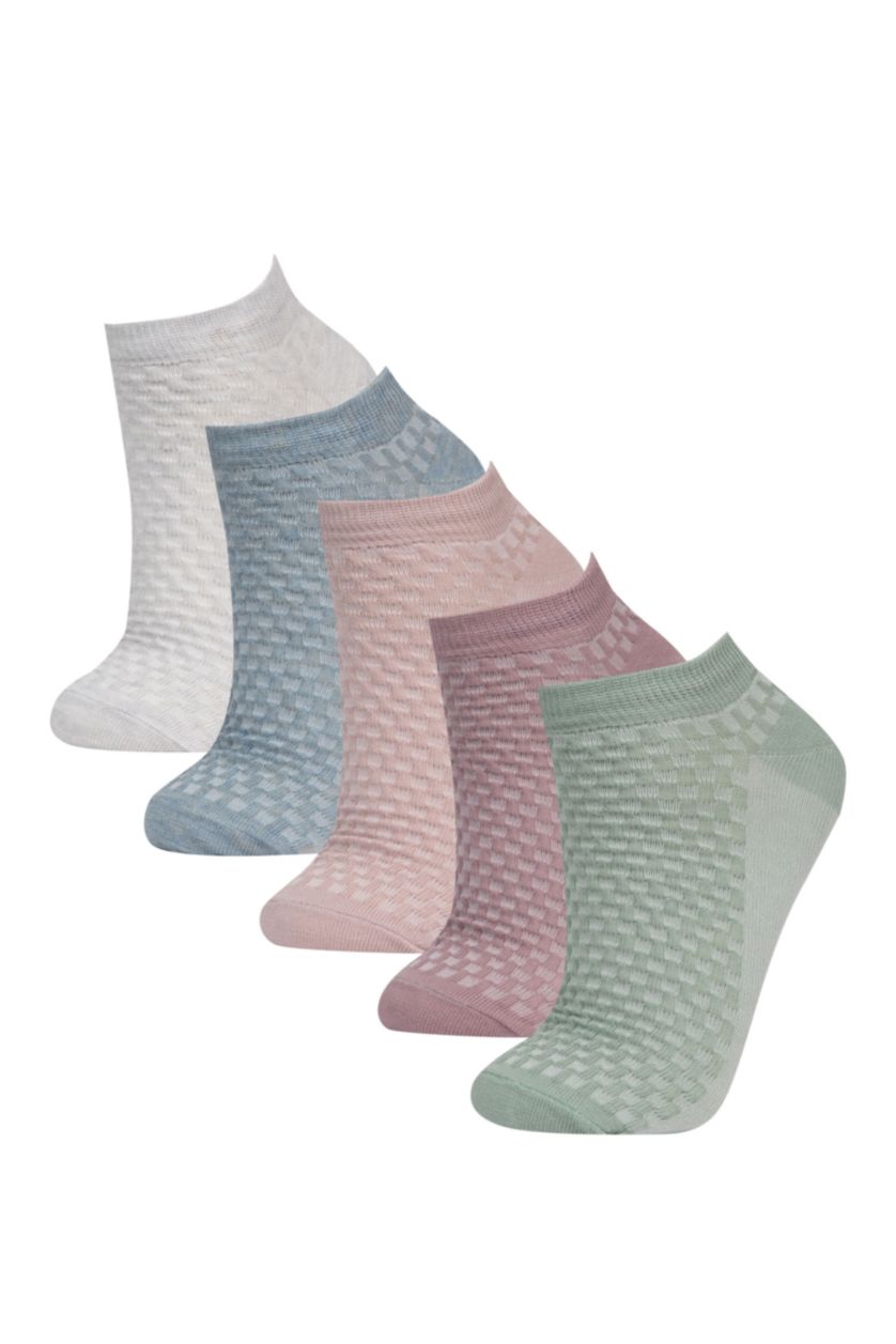 FEMME Karma Lot de 5 chaussettes invisibles en coton pour femme