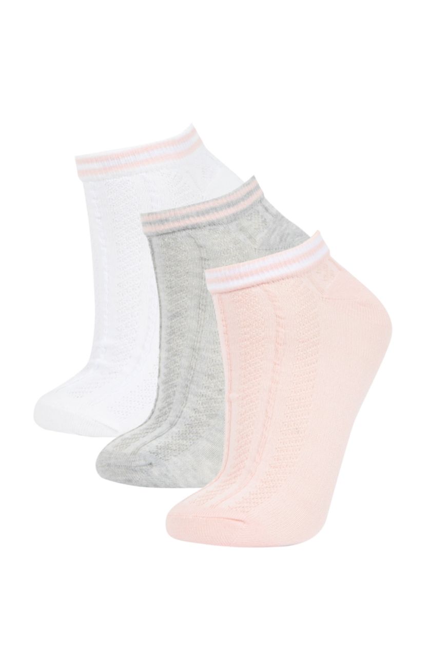 FEMME Karma Lot de 3 paires de Chaussettes courtes en coton pour femme
