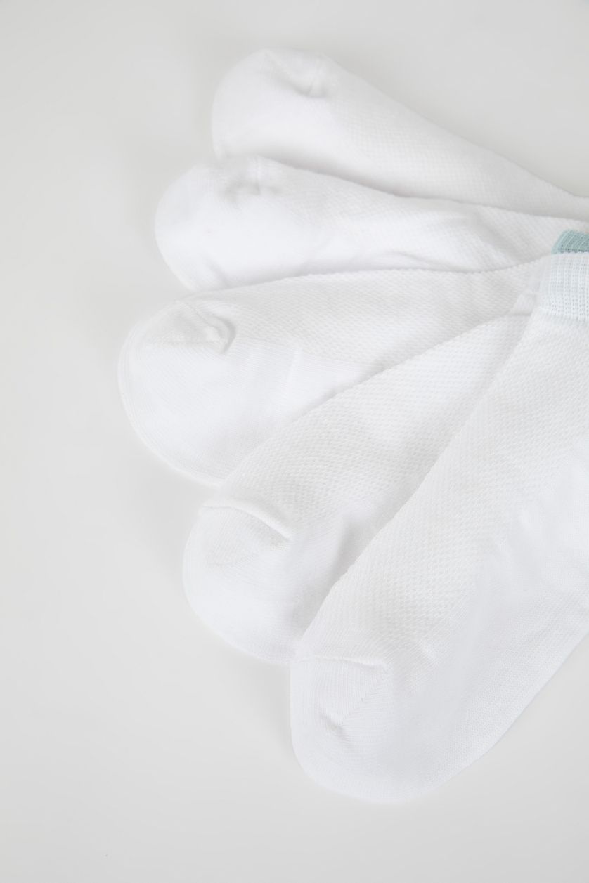 حريمي أبيض (000) شرابات قصير حريمي قطن - 5 قطع